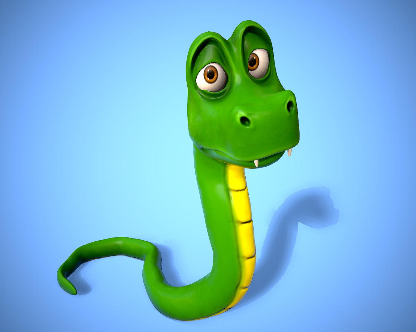 Cartoon Snake 3D - TurboSquid 1914942