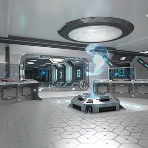 Animated Sci-fi Interior Scene