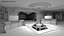 3D sci-fi interior spaceship model