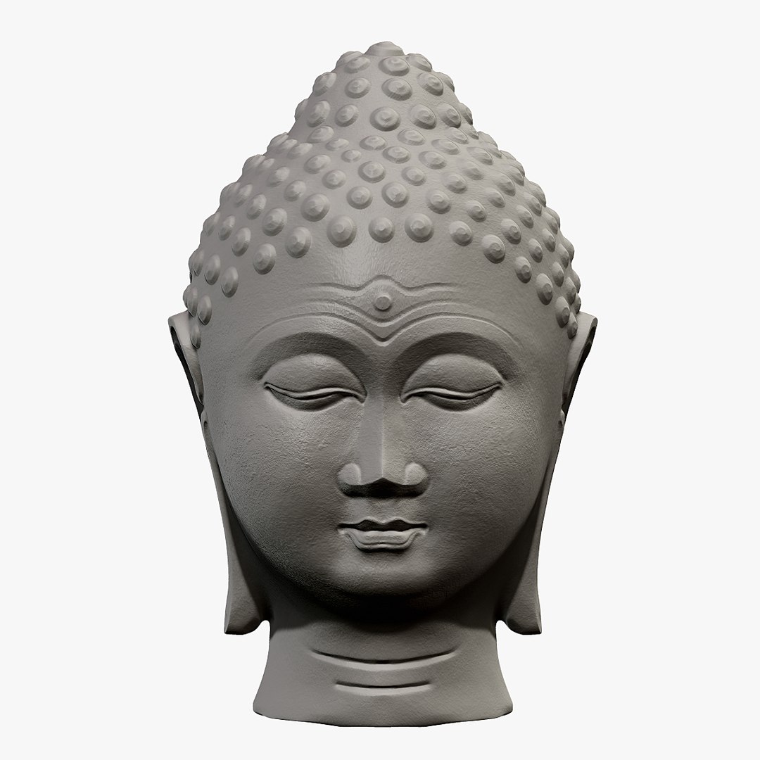 Buddha Head Obj