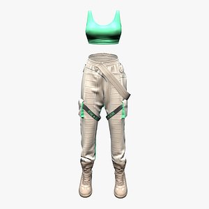 Hip Hop Street Style Top Pants Shoes Outfit