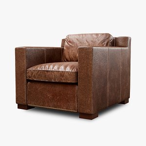 3D model Collins Leather Chair