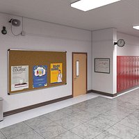 High School Hallway