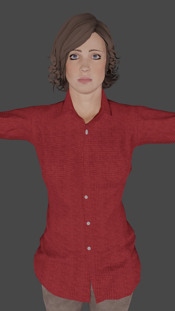 Woman Alla Low-poly Model - TurboSquid 1627893