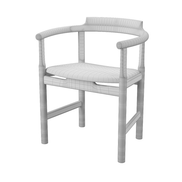 pp 52 chair hans j 3d model