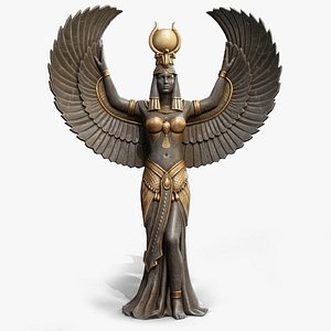 3D model Egyptian Statue Isis
