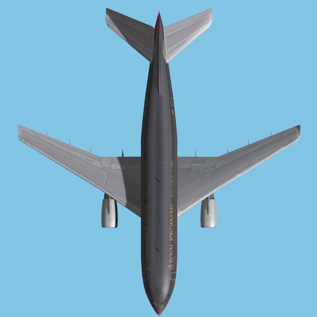 3d Model Airbus A310-royal Jordanian