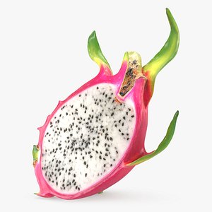 3D Half Dragon Fruit 01 Color 2