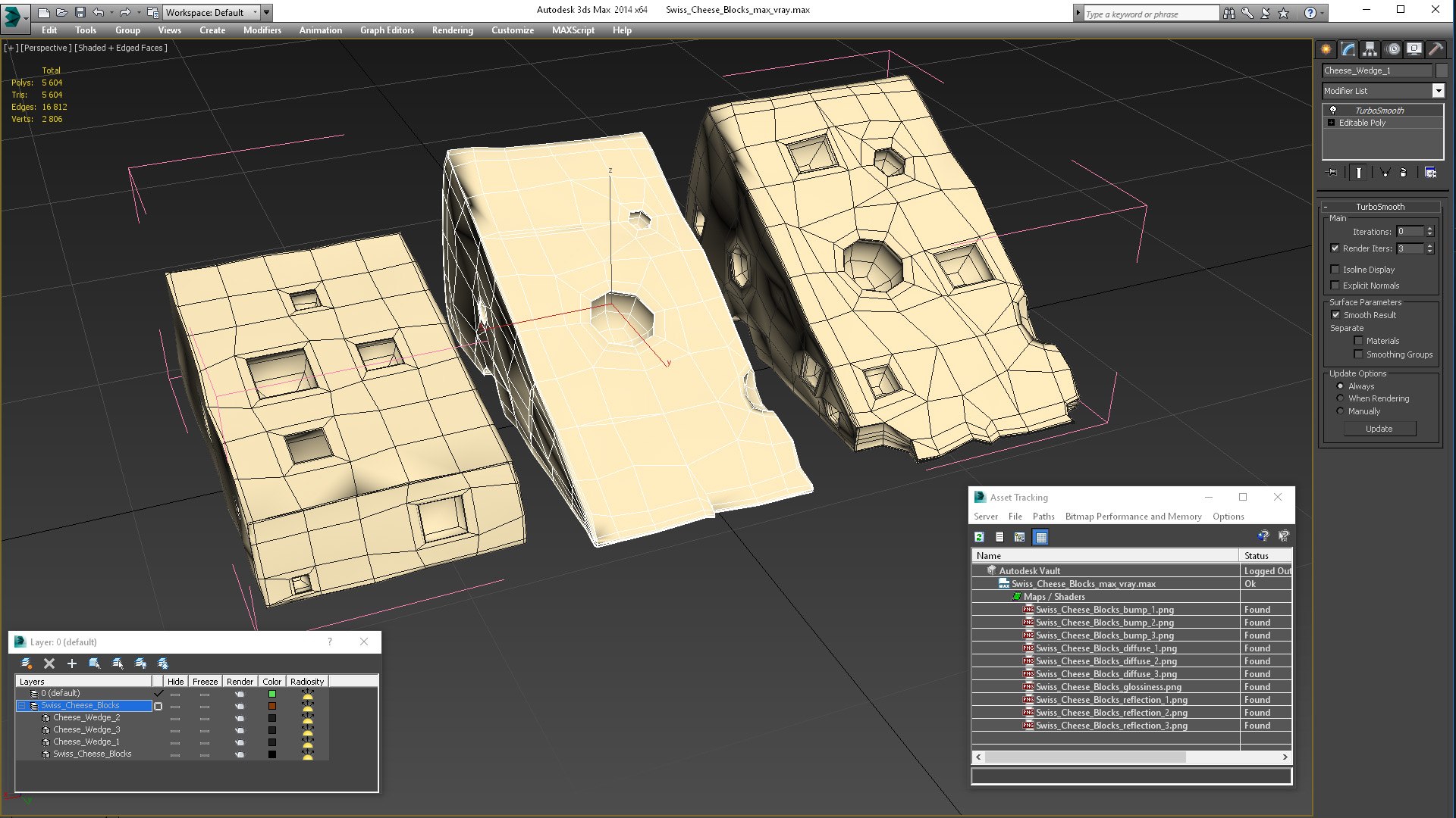 3D Swiss Cheese Blocks Model - TurboSquid 2217908