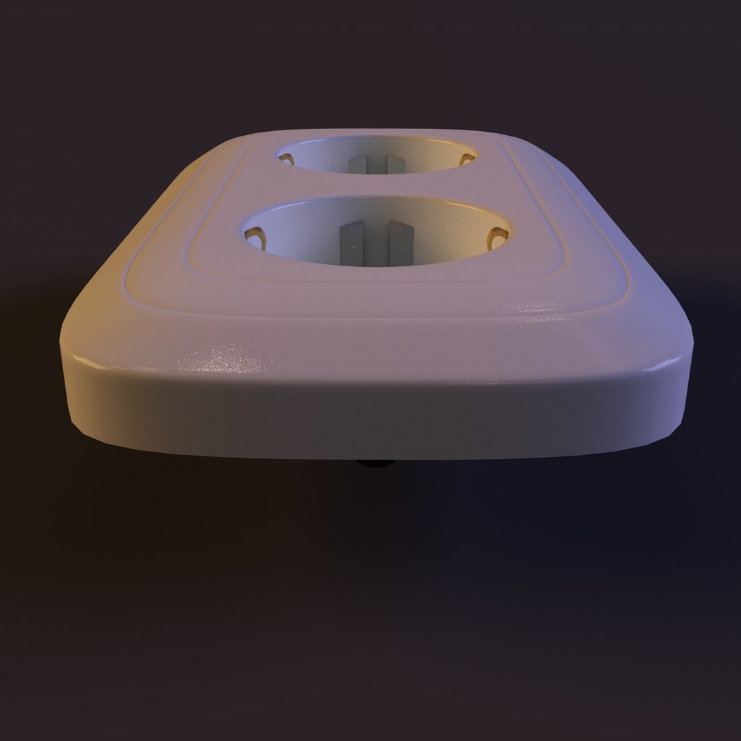 Double Plug Socket 3ds