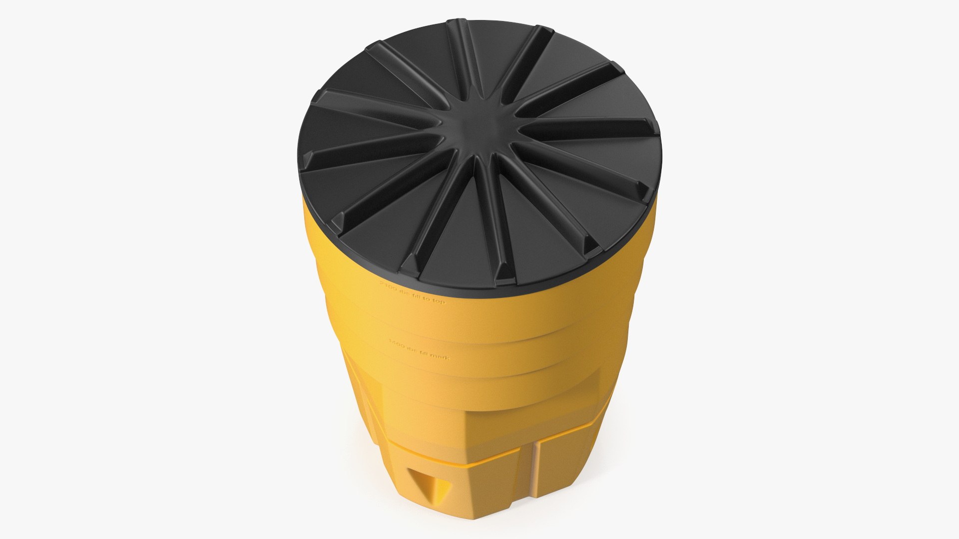 Sandy Impact Attenuator Sand Barrel 3D model preview