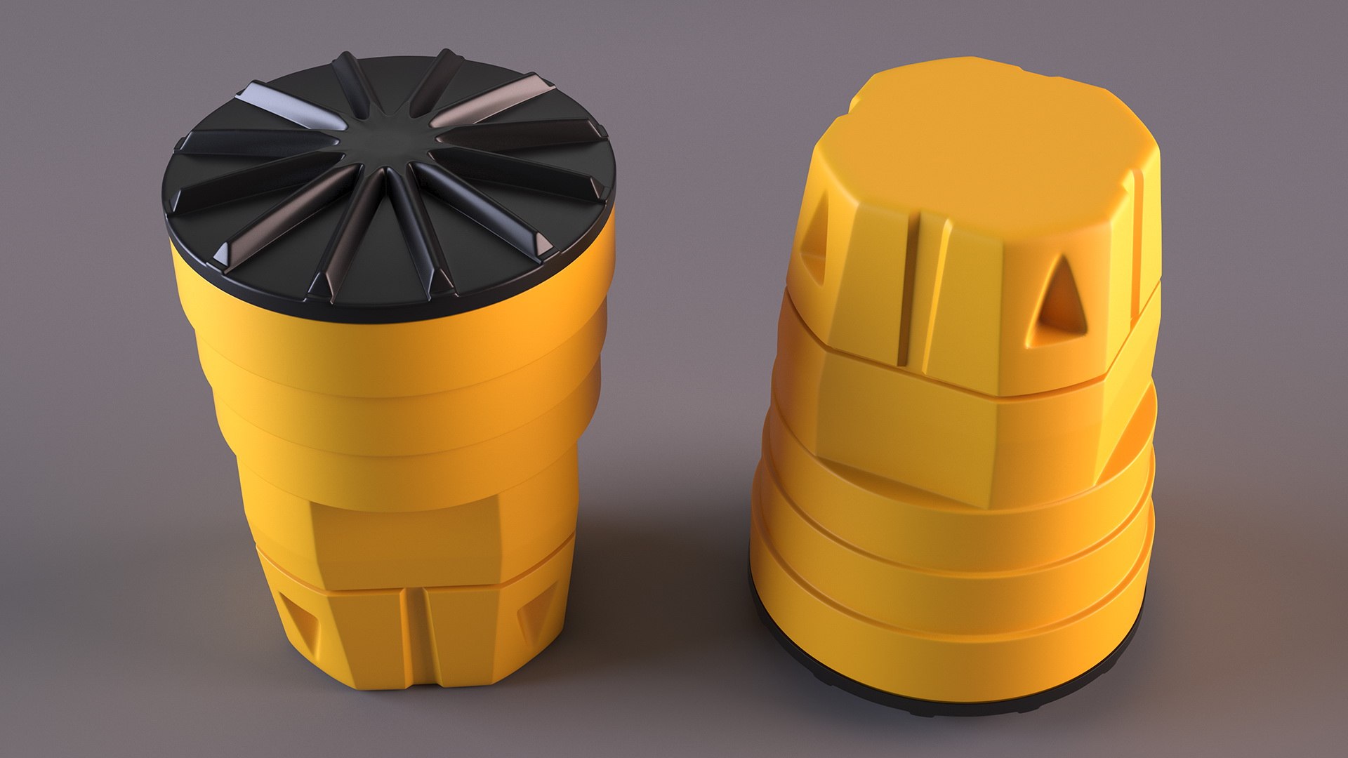 3D Sandy Impact Attenuator Sand Barrel TurboSquid 2220855