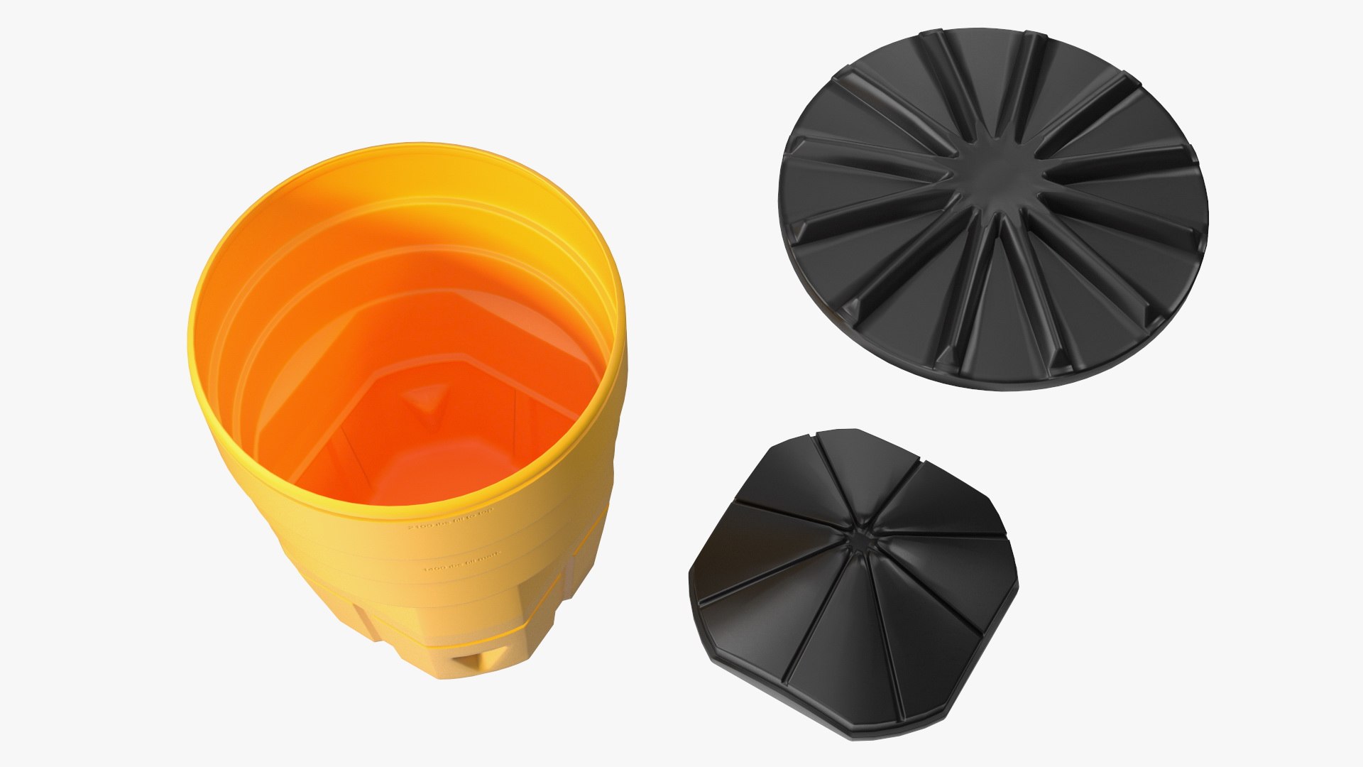 3D Sandy Impact Attenuator Sand Barrel TurboSquid 2220855