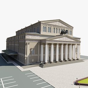 3D Moscow Bolshoi theatre