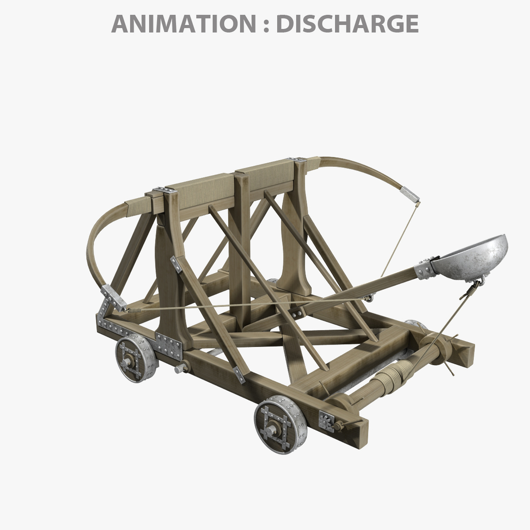 modelo 3d Catapulta - TurboSquid 1159698