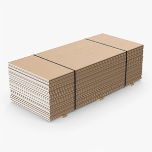 3D Drywall On Wood Planks