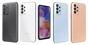 3D Samsung Galaxy A23 All Colors Low Poly model