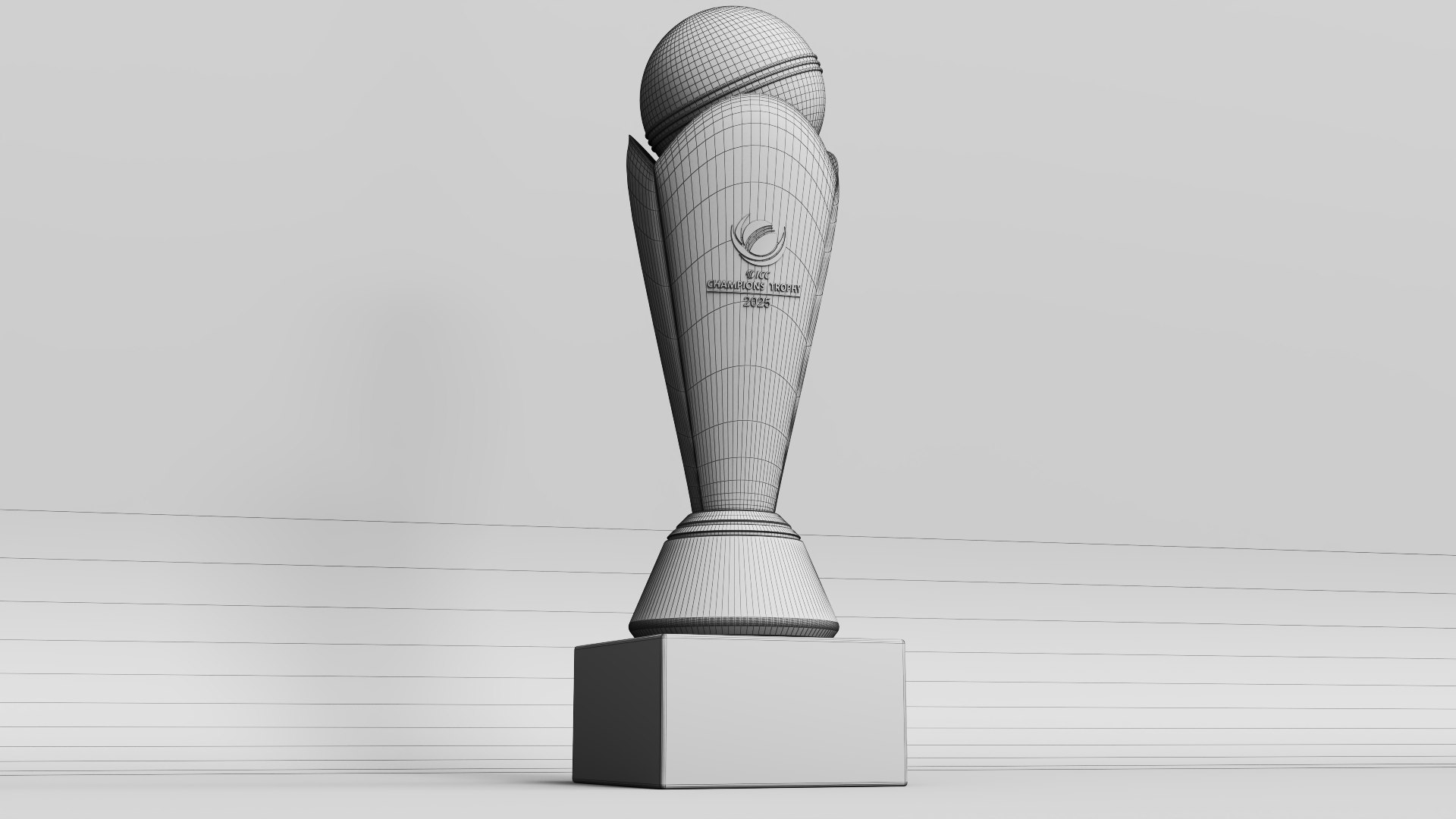 ICC Champions Trophy 3D Model - TurboSquid 2346315