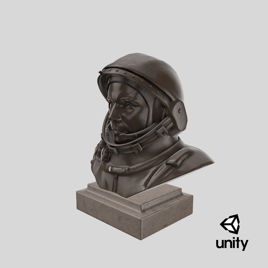 3D yuri gagarin model https://p.turbosquid.com/ts-thumb/L9/ZYf7ci/u0sUDAIZ/stemcell_unity_render/png/1582269828/1920x1080/fit_q87/7bdb00de11b7d9729edbd321e99ec582459a4bae/stemcell_unity_render.jpg