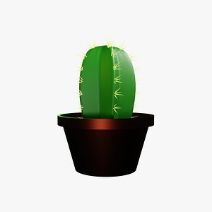3D Ornamental Cactus Plants
