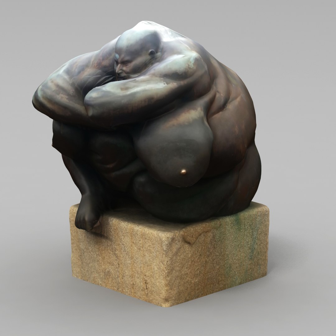 3d Grotesque Statues Model