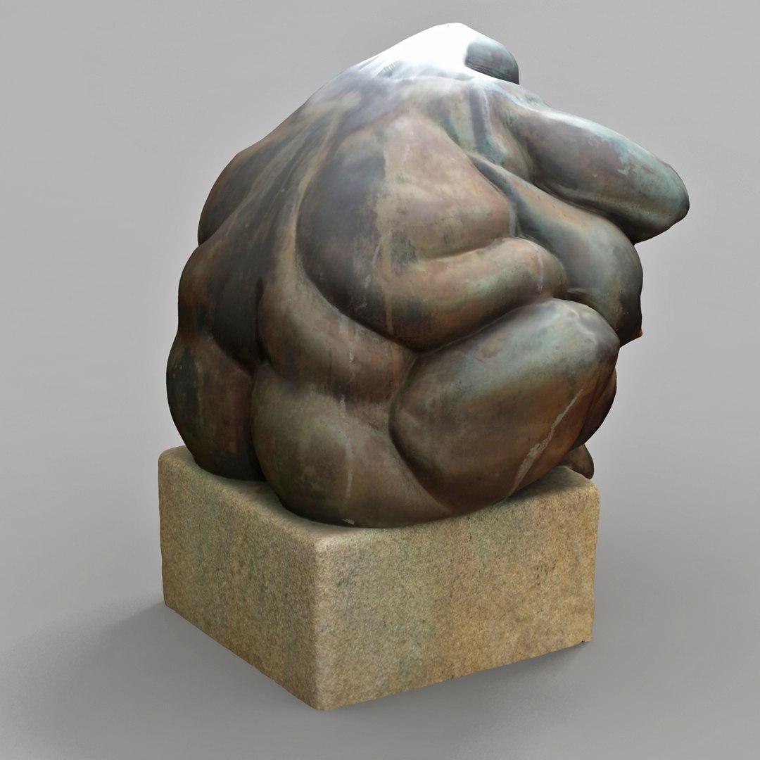 3d Grotesque Statues Model