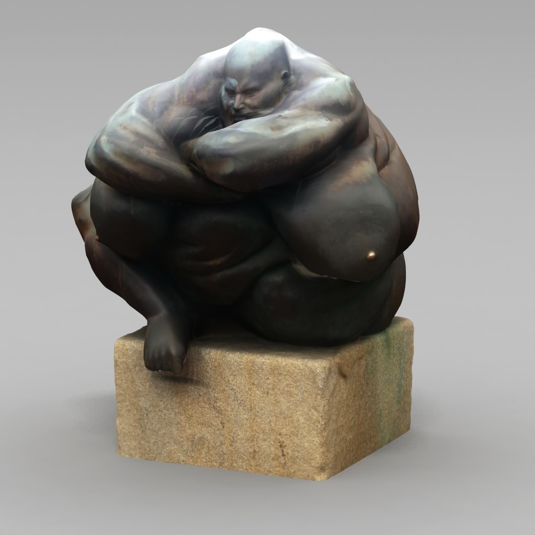 3d Grotesque Statues Model