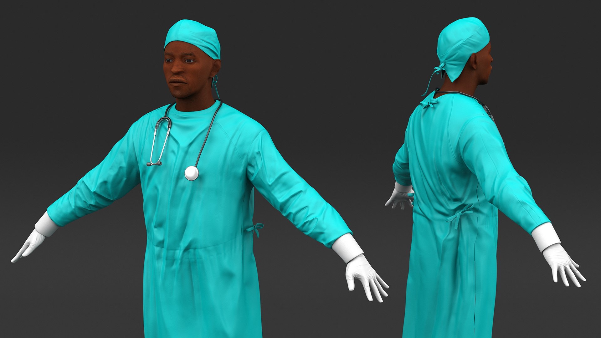 3D model African Black Male Doctor https://p.turbosquid.com/ts-thumb/L9/mDVAyW/Mo/africanblackmaledoctormb3dmodel009/jpg/1697492078/1920x1080/fit_q87/001ba8eb159005b4c3fc7a51320b7bdf80a6d109/africanblackmaledoctormb3dmodel009.jpg