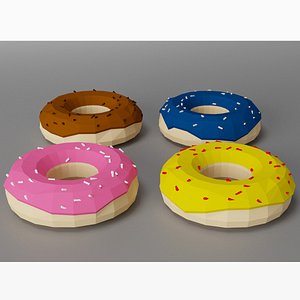 3D Donut Pack model