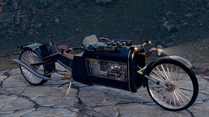 Steampunk Bike - NO MATERIALS 3D