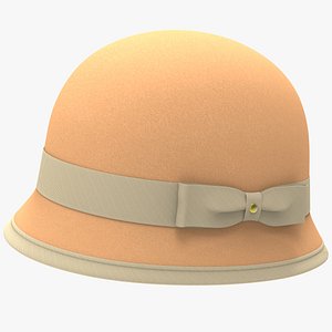 Headcover Cloche Hat 3D model