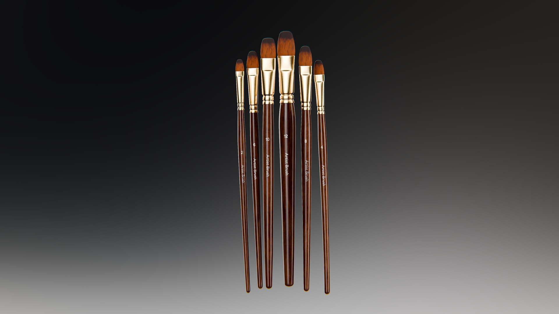 Paint Brush Set 3D Model - TurboSquid 2185526