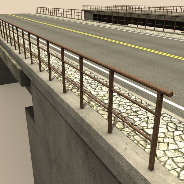 roads bridges 3d model