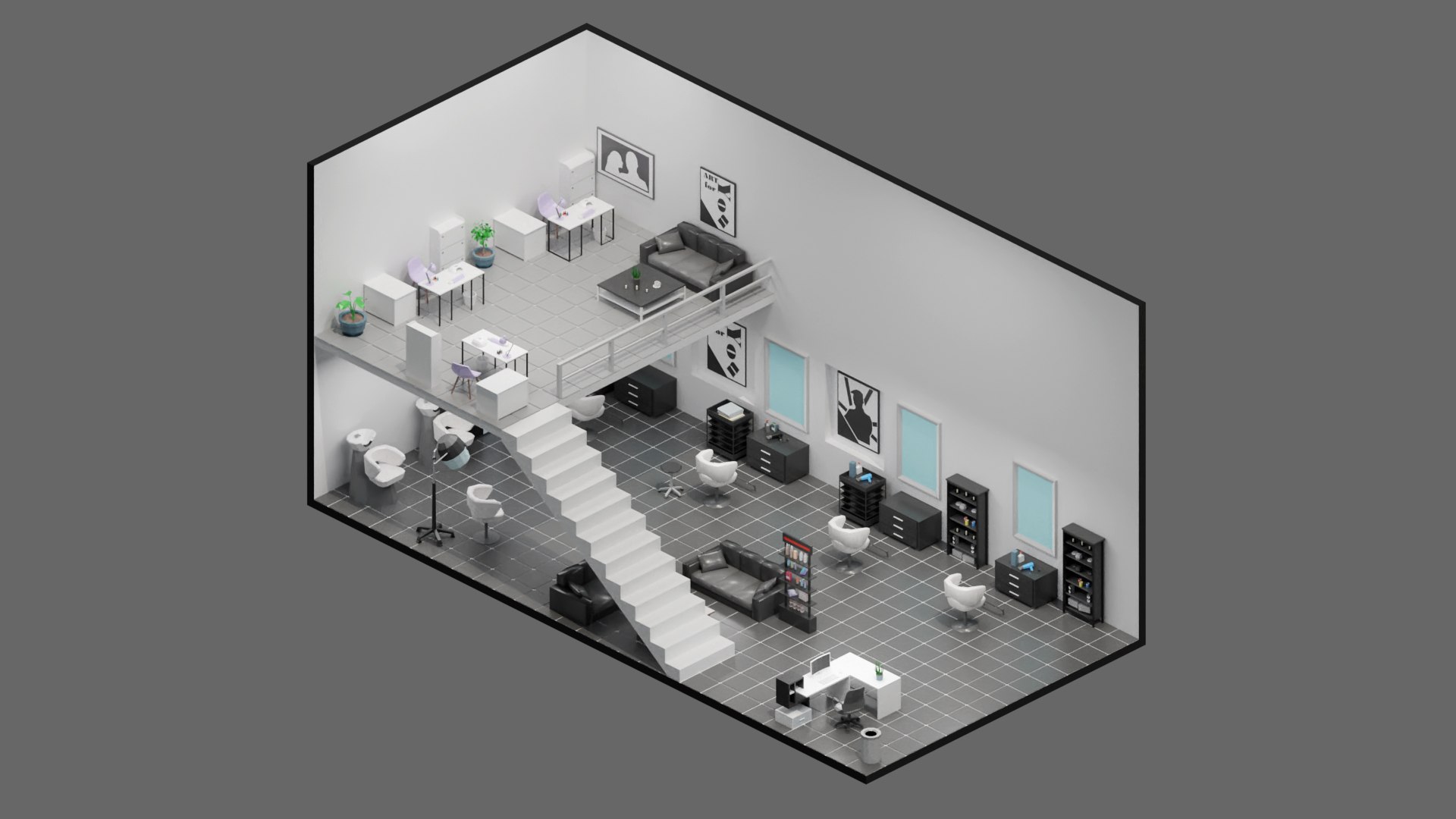 Low Poly Interior 12 Model - TurboSquid 1828247