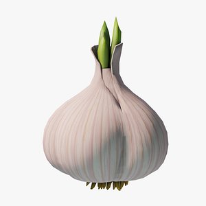 Cartoon Garlic 3D model