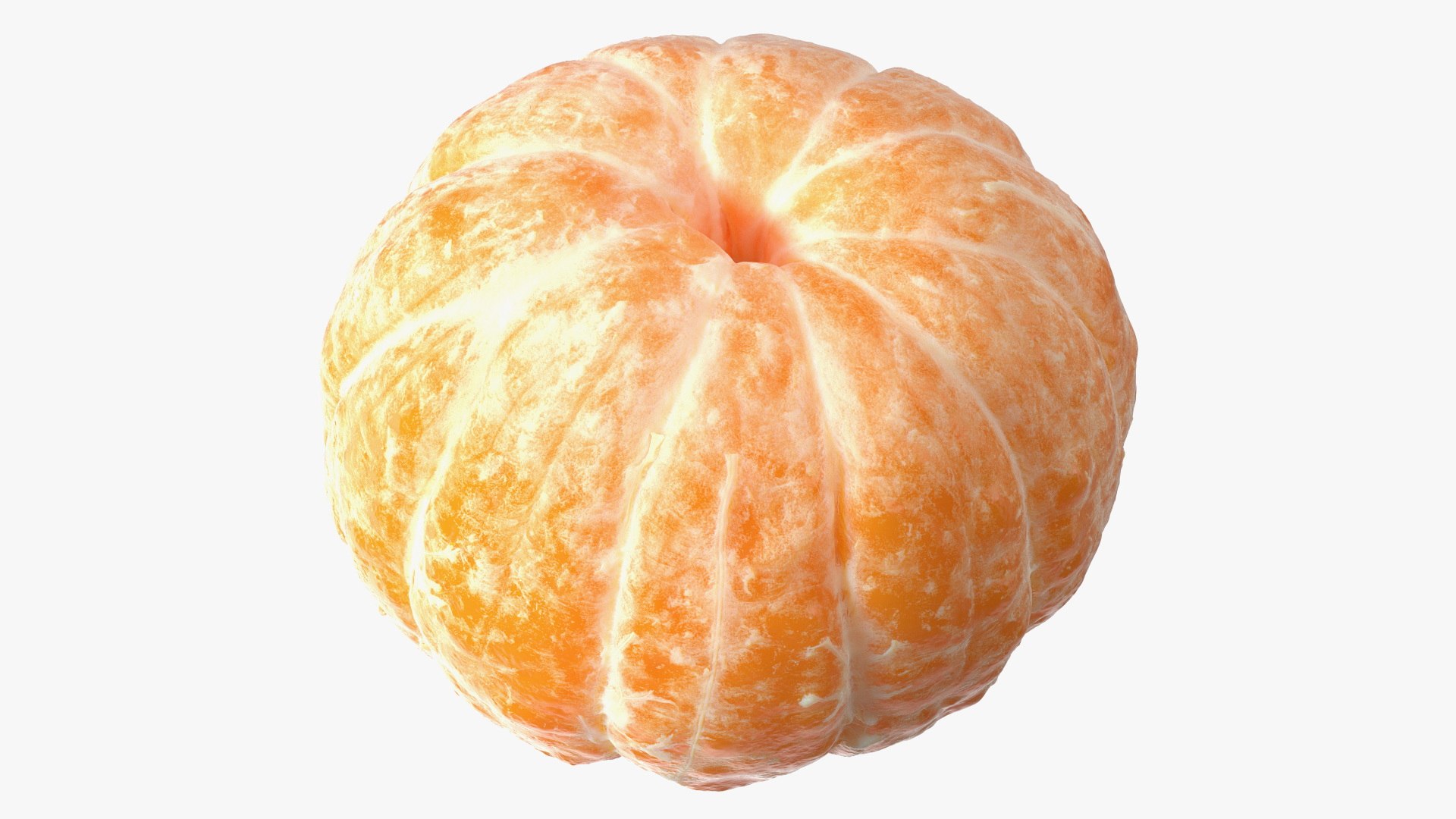 Peeled Mandarin Fruit 3D model preview