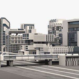 modern futuristic 3D model