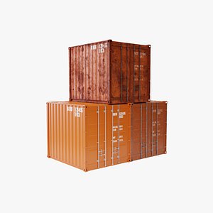 10Ft Cargo Container - Orange model
