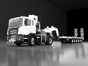 High Detail Tank Trailer Tank Carrier Tank Transporter