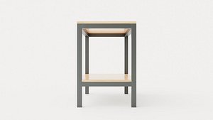 Twin workbench 3D model