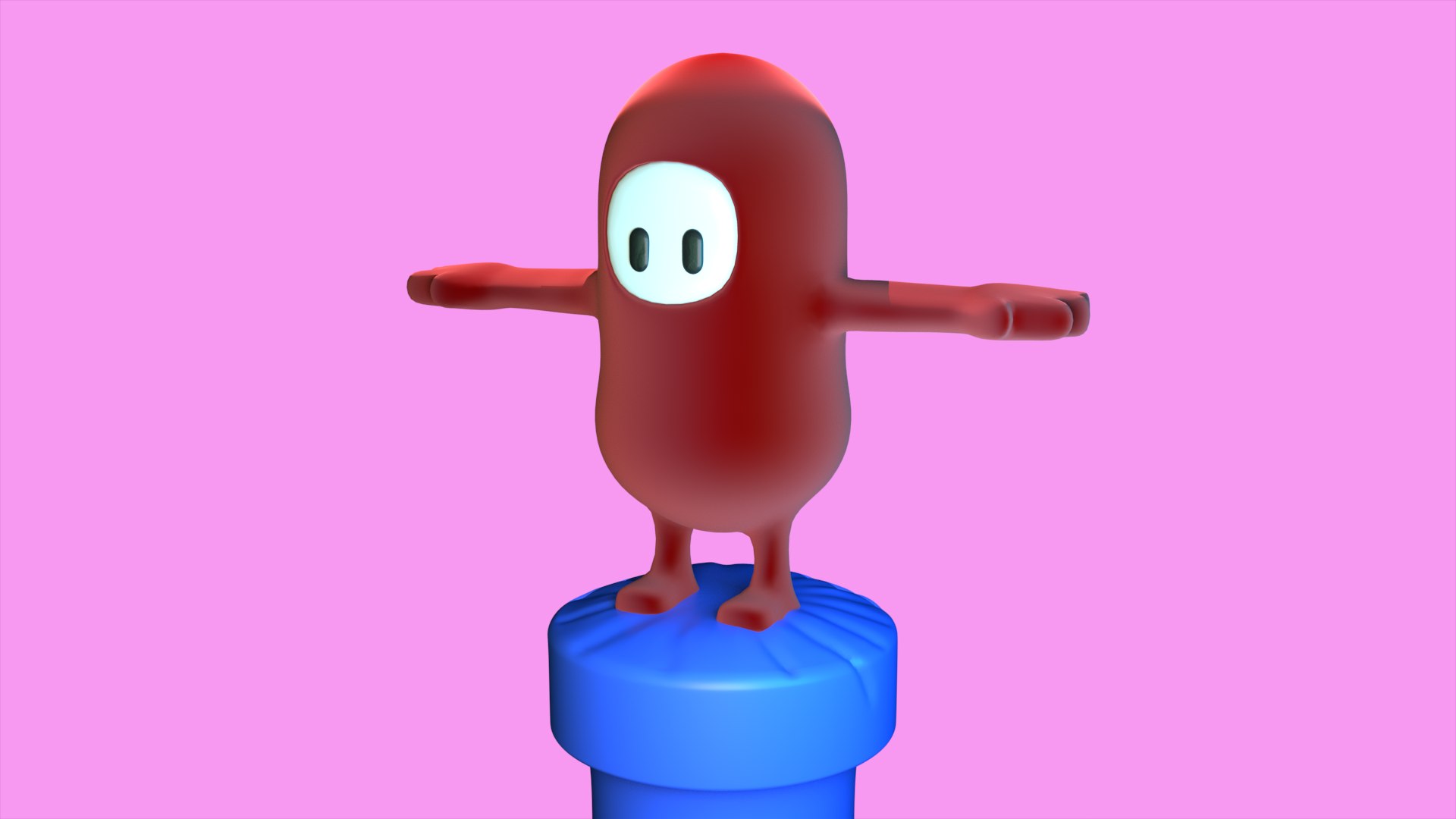 3D Fall Guys - TurboSquid 1846549