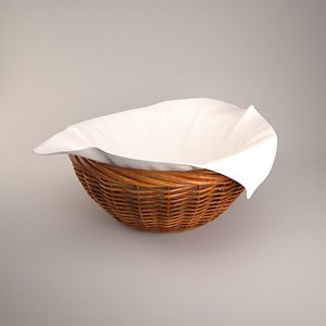 wicker basket 3D model