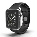 Apple Watch 42mm Sport Band Black Fluoroelastomer 2
