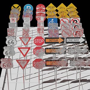 Road signs - Ordinary - Damaged - In the Blood