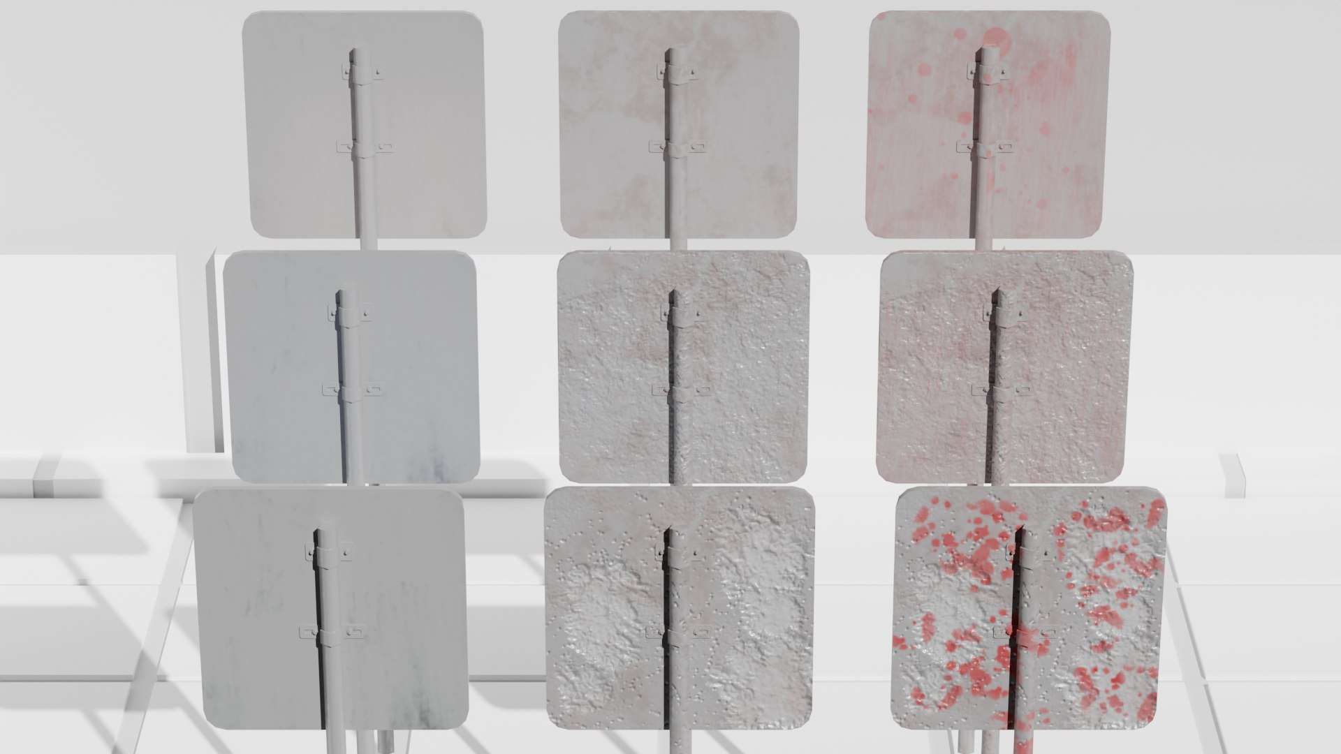 Road Signs - Ordinary - Damaged - In The Blood 3D Model - TurboSquid ...