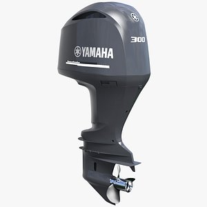 yamaha 350 v8 outboard motor 3D