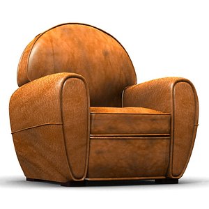 3d model club armchair 1930