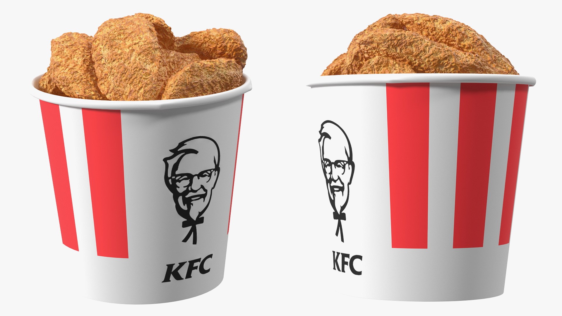 Bucket Of KFC Chicken Wings Model - TurboSquid 2177346