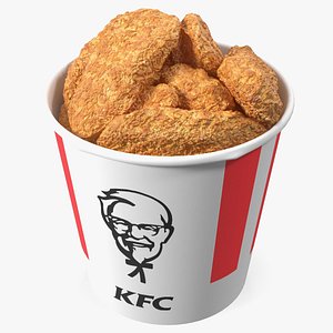Bucket of KFC Chicken Wings model
