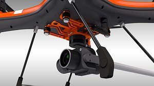 3D model splashdrone 3 gimbal camera